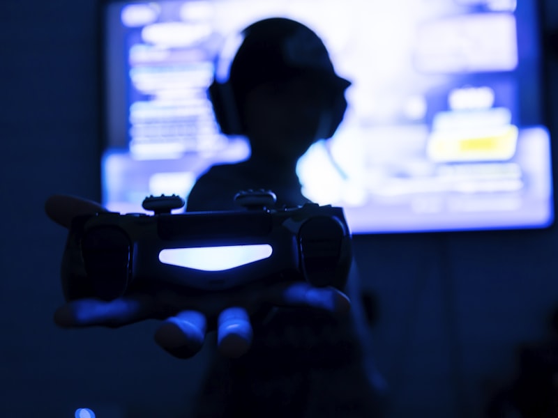 Game controller close-up
